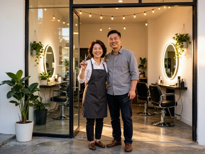 50岁夫妻双双学快剪,开店月入过万:中年人创业,这条路走对了